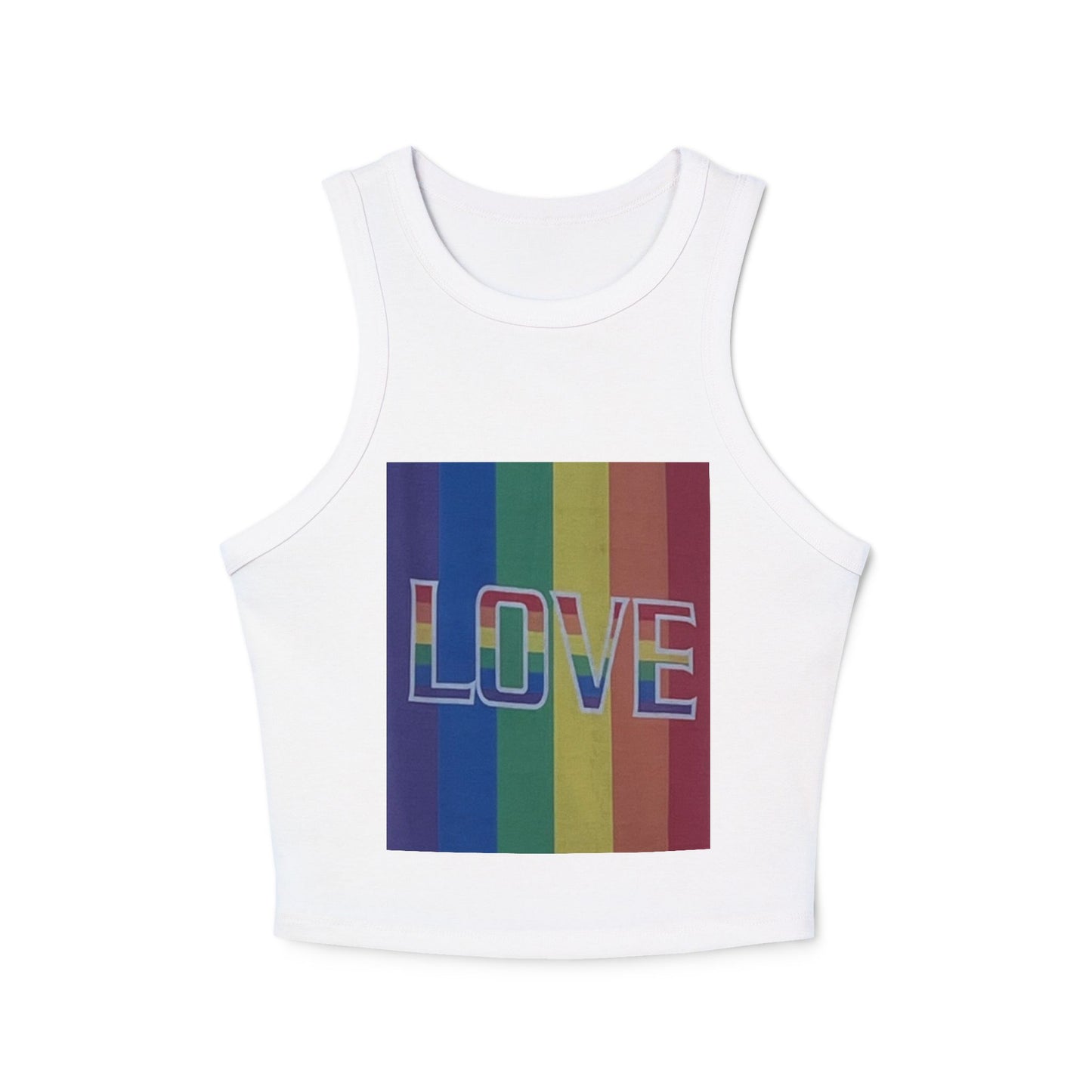 Love Rainbow Racer Tank Top