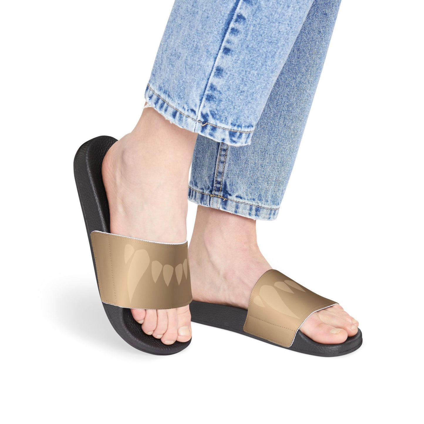 Fangs Removable‑Strap Sandals (gold)– Women's