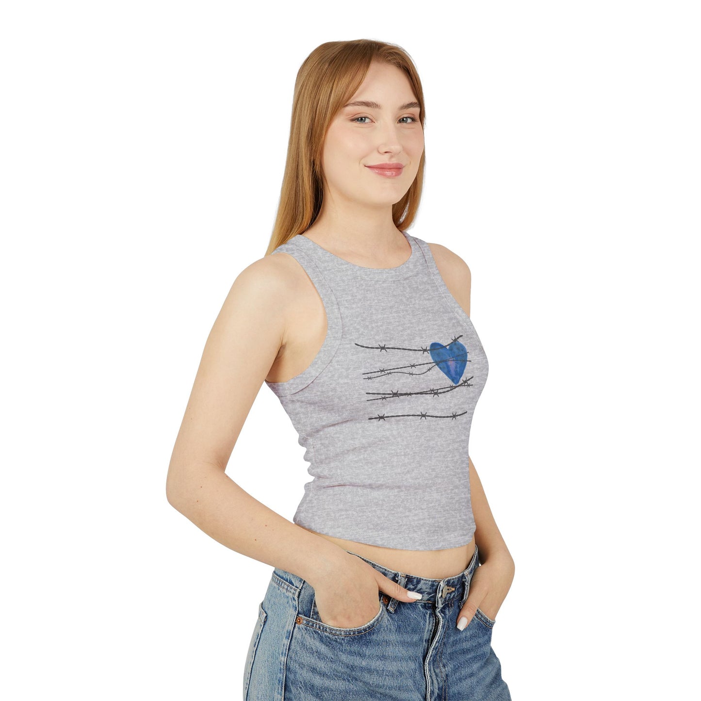 Street Heart (2) Racer Tank Top