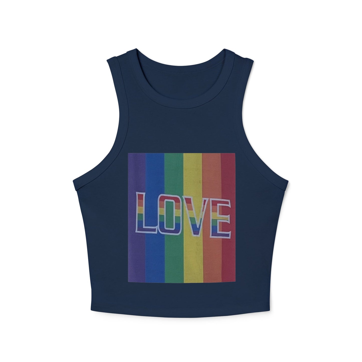 Love Rainbow Racer Tank Top