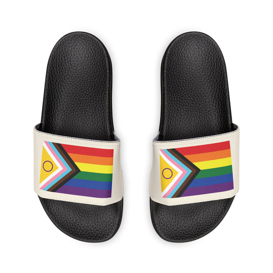 Pride Flag Slide Sandals — Men's sand