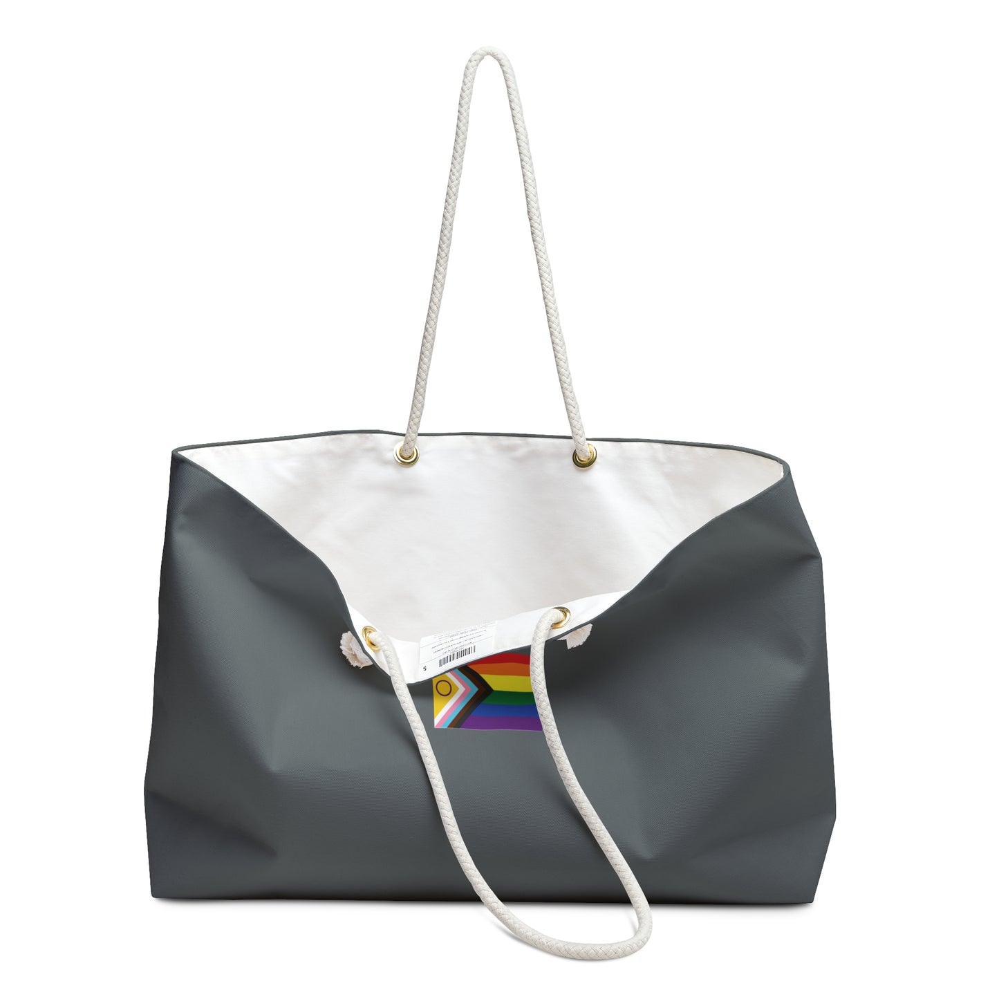 Progress Pride Weekender Bag — gray