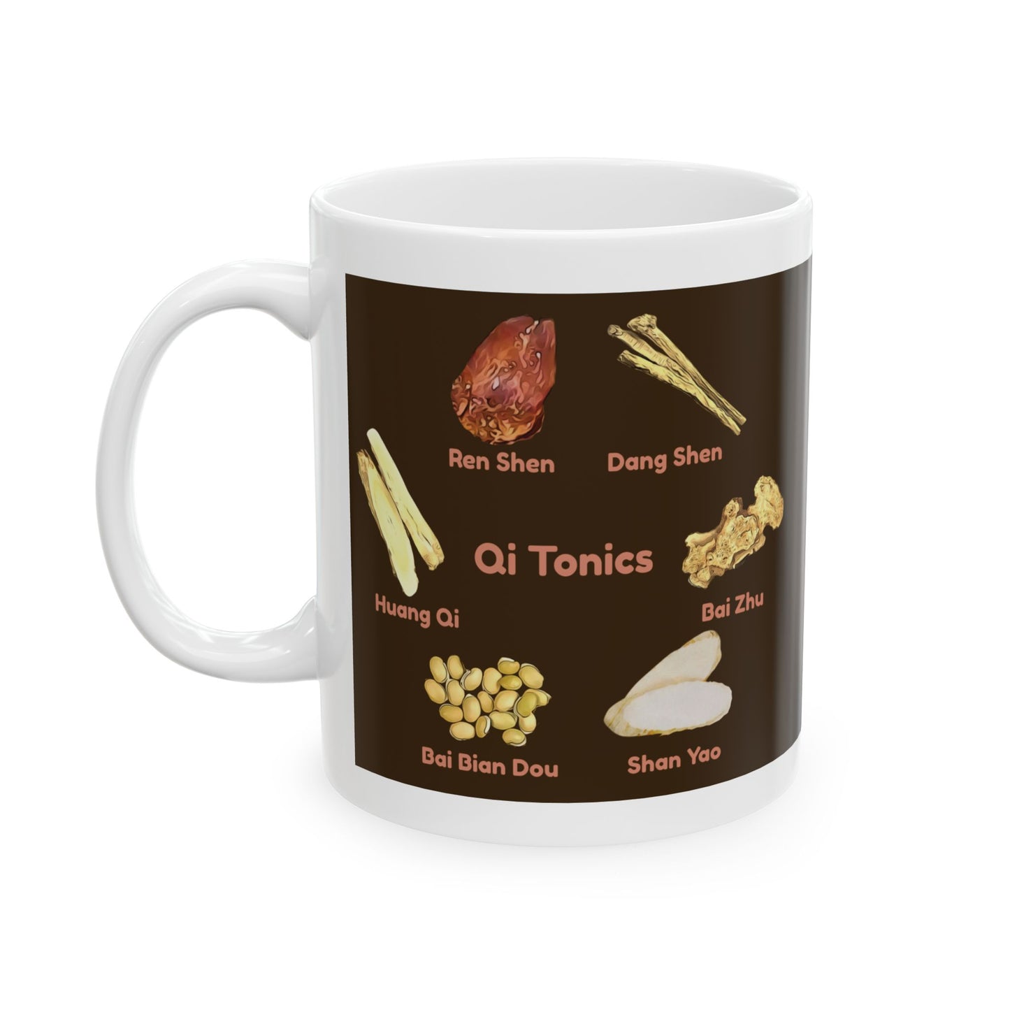 Qi Tonics (brown circle)—TCM Herbal Mug