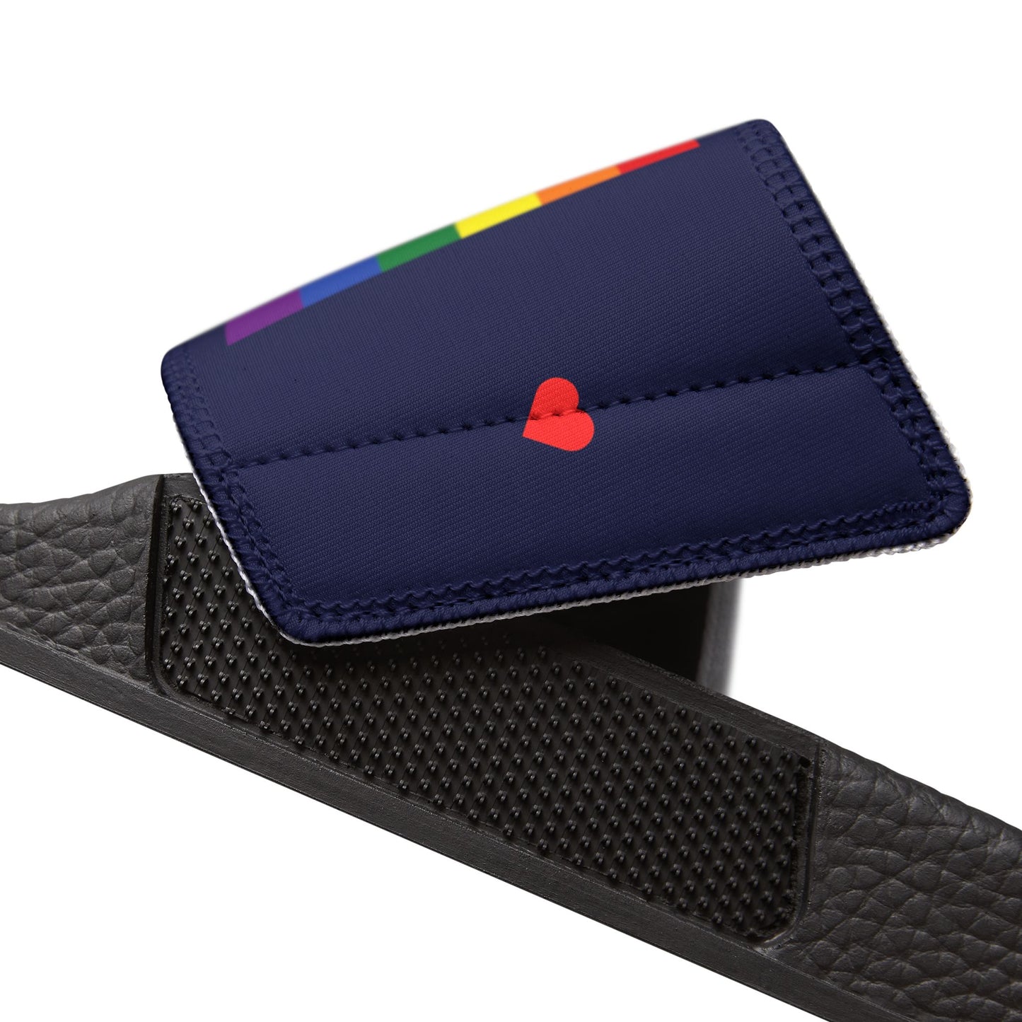 Pride Flag Slide Sandals — Men’s blue