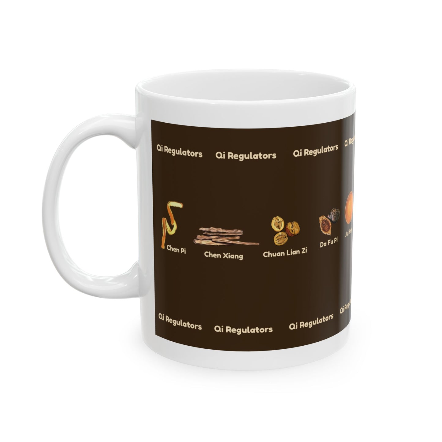 Qi Regulators (brown)—TCM Herbal Mug