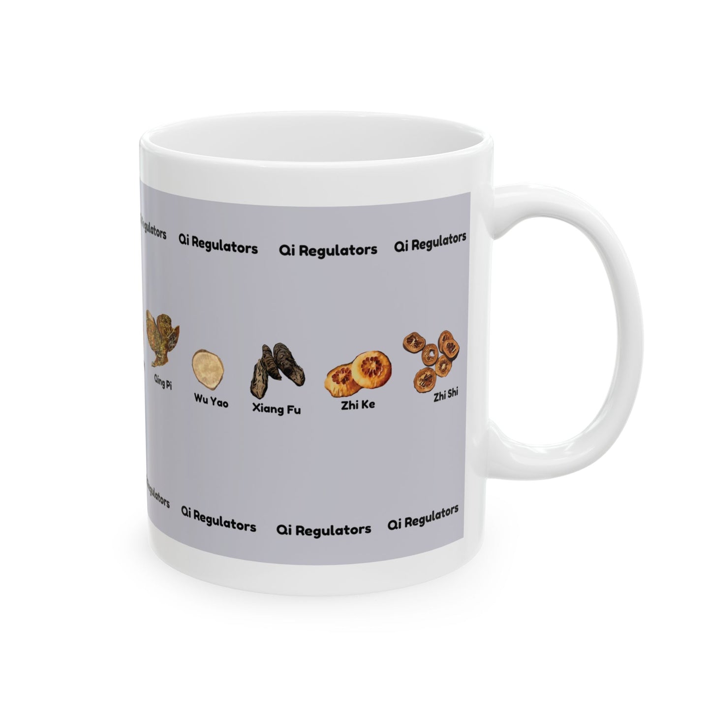 Qi Regulators (gray)—TCM Herbal Mug